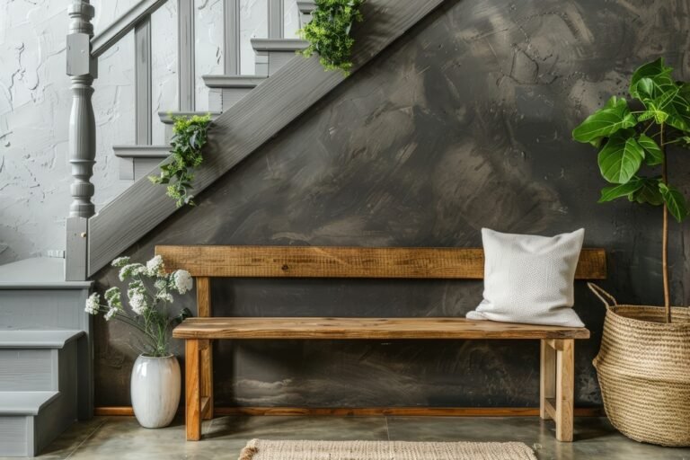 banqueta pequena en un ambiente acogedor